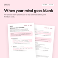 When your mind goes blank: free B1 speaking PDF by Ammara, preview 1 of 4