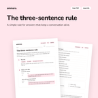 The three-sentence rule: free B1 speaking PDF by Ammara, preview 1 of 4
