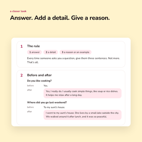 The three-sentence rule: free B1 speaking PDF by Ammara, preview 2 of 4