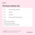 The three-sentence rule: free B1 speaking PDF by Ammara, preview 4 of 4