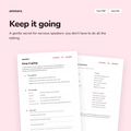 Keep it going: free B1 speaking PDF by Ammara, preview 1 of 4