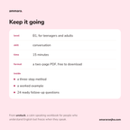 Keep it going: free B1 speaking PDF by Ammara, preview 4 of 4